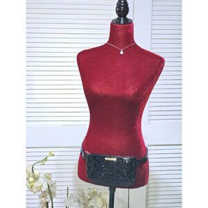 NWOT Michael Kors Women's Black Patent Leather Belt Bag Waist Fanny Pack S 3039